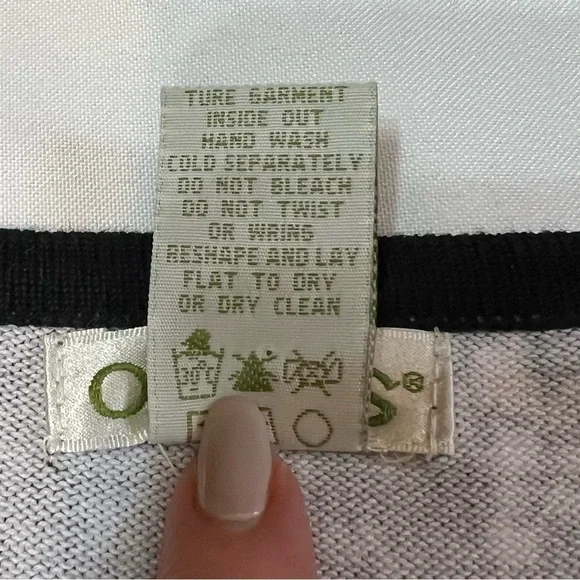 Orvis Cotton Knit 3/4 Sleeve Pullover Sweater Top Sz M Black Pink Floral EUC - Picture 8 of 11